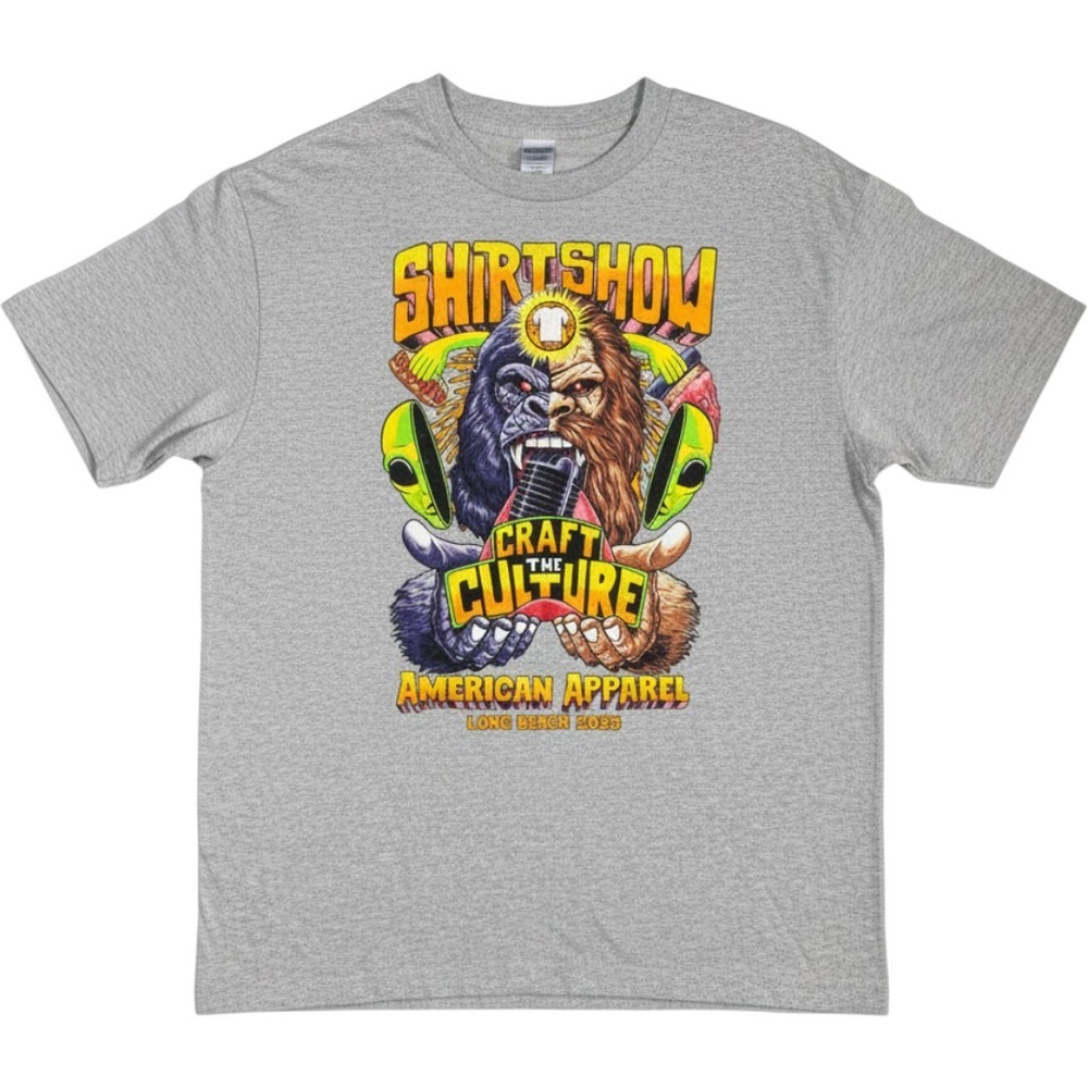 Shirt Show Podcast TShirt XL Gray American Apparel Long Beach 2023 Craft Culture